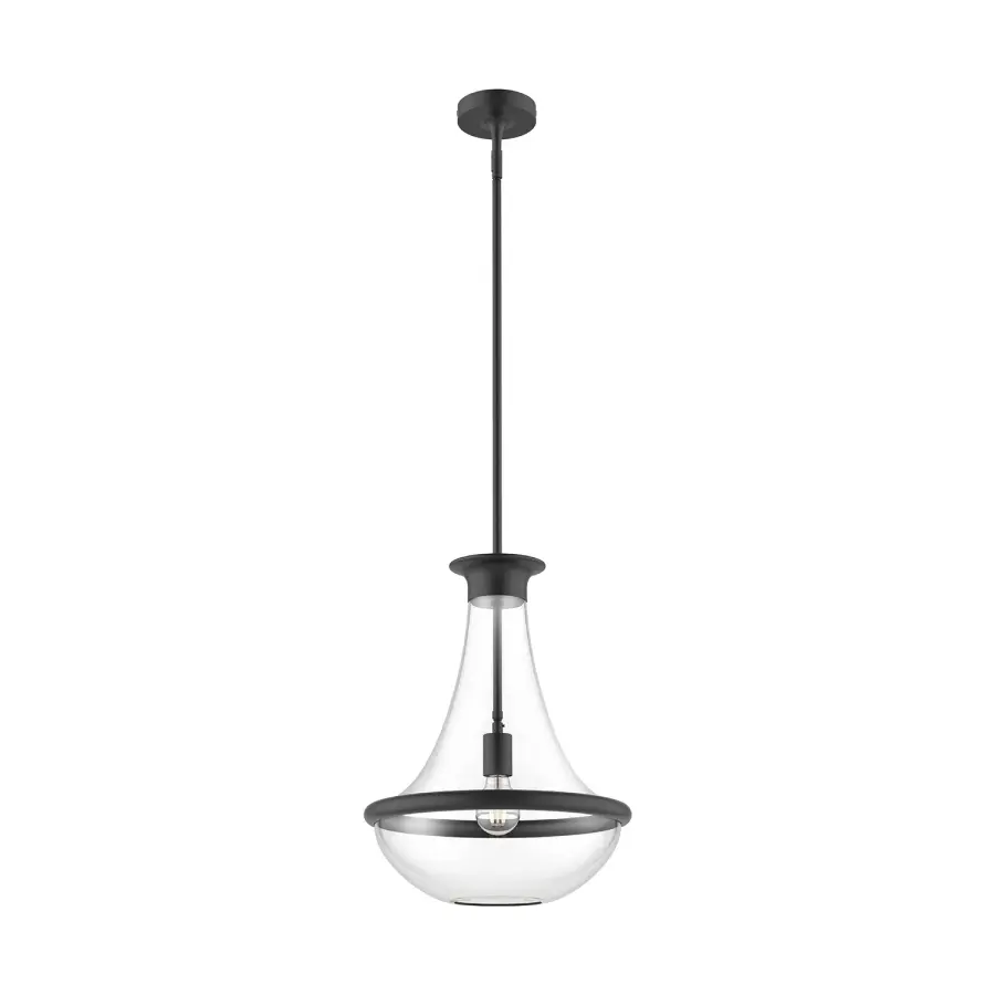 Marcel 10-Inch Pendant in Aged Gold - Image 5