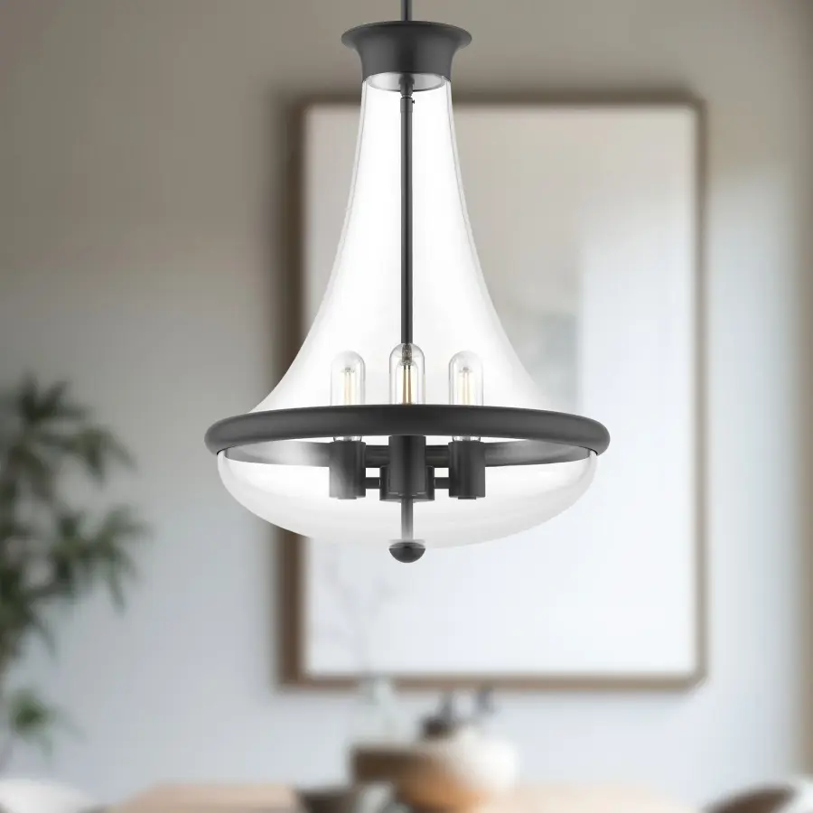 Marcel 18-Inch Pendant in Aged Gold - Image 4