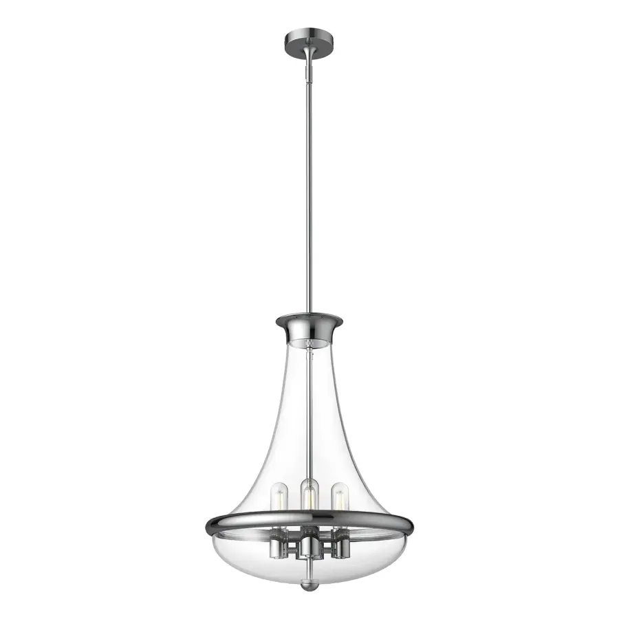 Marcel 18-Inch Pendant in Aged Gold - Image 5