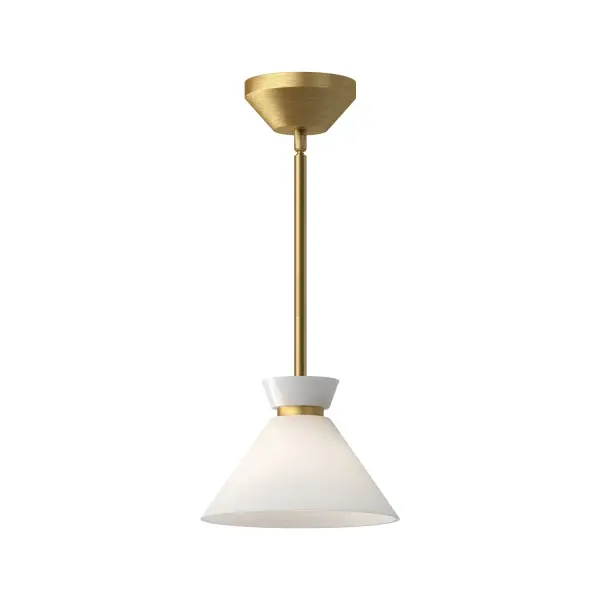 Halston 8-Inch Pendant in Brushed Gold - Image 1