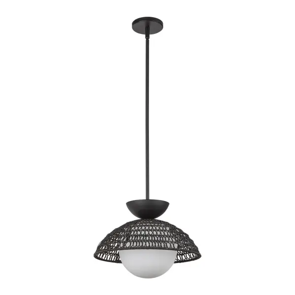 Perth 14-Inch Pendant in Brushed Gold with Opal Glass - Image 12