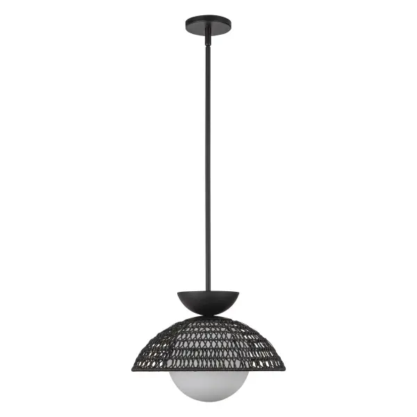 Perth 14-Inch Pendant in Brushed Gold with Opal Glass - Image 13