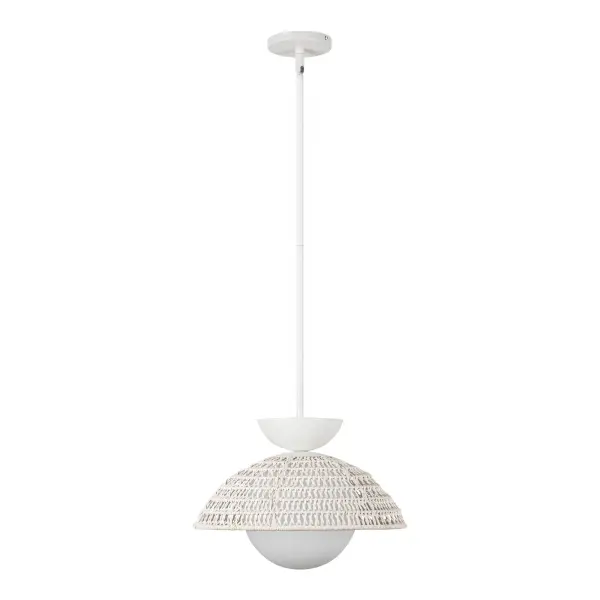 Perth 14-Inch Pendant in Brushed Gold with Opal Glass - Image 8