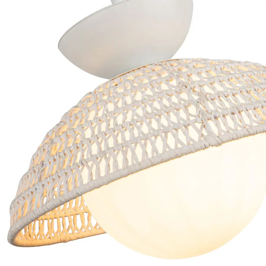 Perth 14-Inch Pendant in Brushed Gold with Opal Glass - Image 9