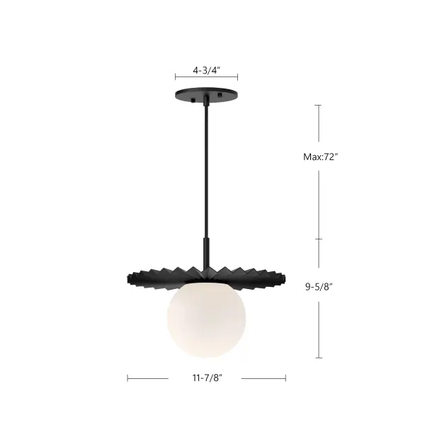 Plume 12-Inch Pendant in Brushed Gold - Image 11