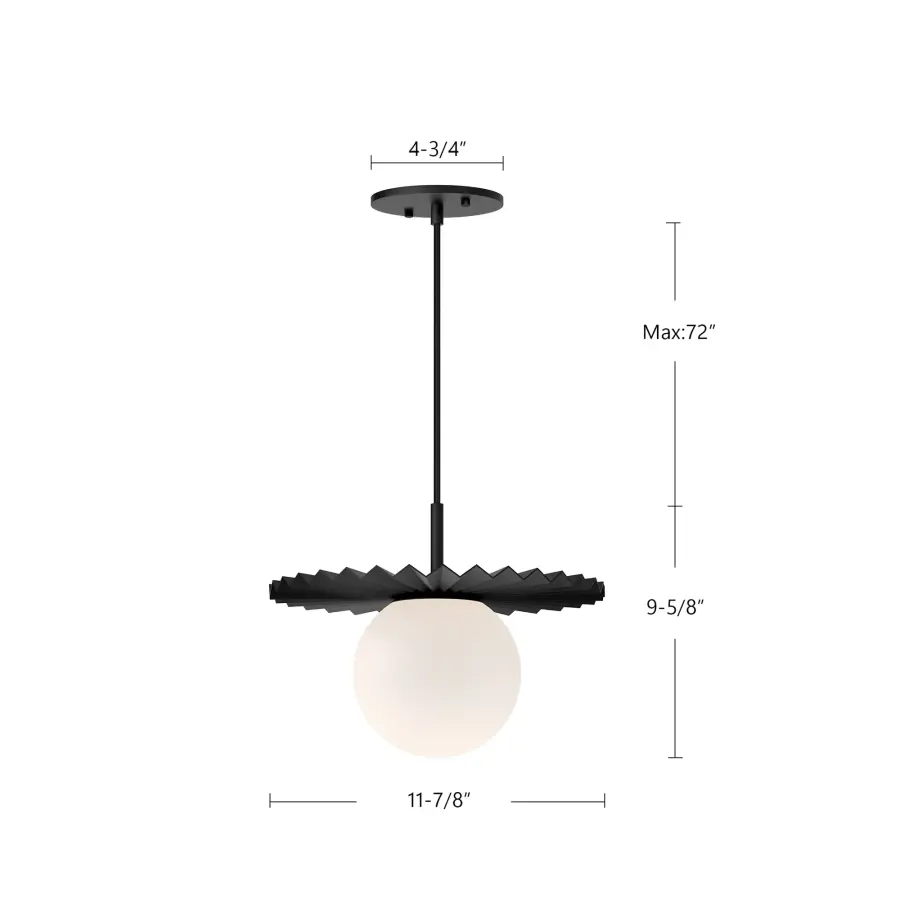 Plume 12-Inch Pendant in Brushed Gold - Image 11