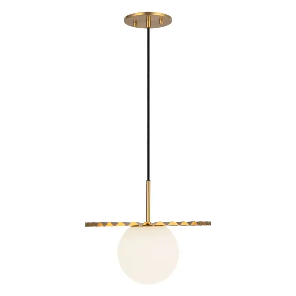 Plume 12-Inch Pendant in Brushed Gold - Image 5