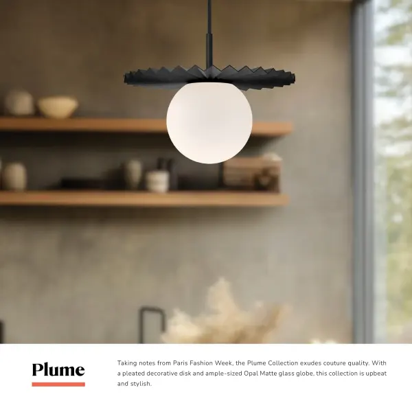 Plume 12-Inch Pendant in Brushed Gold - Image 9