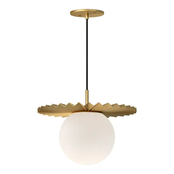 Plume 14-Inch Pendant Light in Matte Black - Image 1