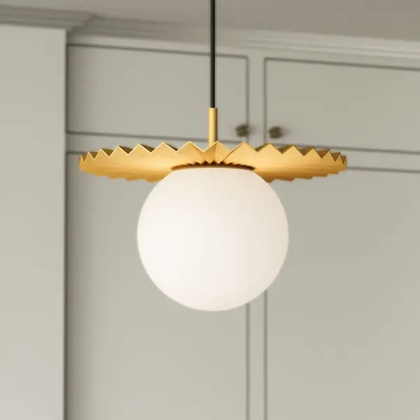 Plume 14-Inch Pendant Light in Matte Black - Image 4