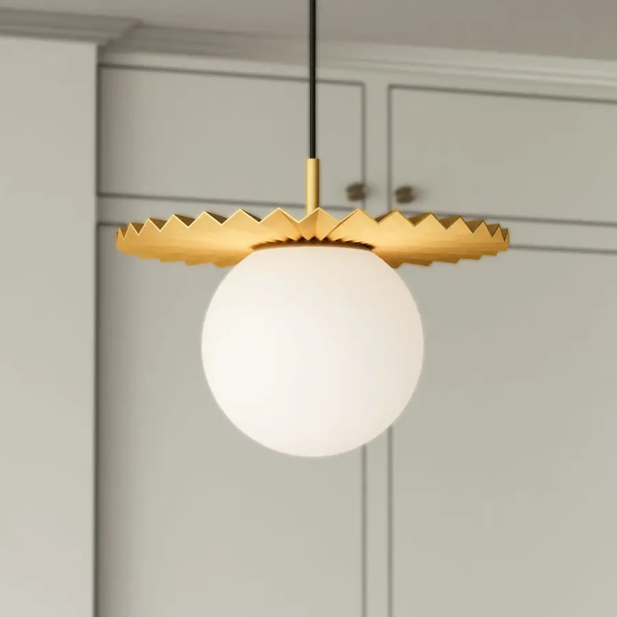 Plume 14-Inch Pendant Light in Matte Black - Image 4