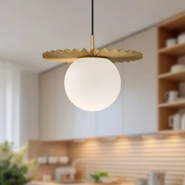 Plume 14-Inch Pendant Light in Matte Black - Image 6