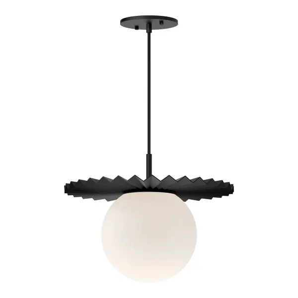 Plume 14-Inch Pendant Light in Matte Black - Image 8