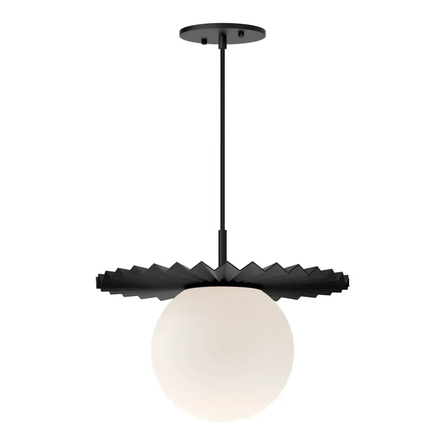 Plume 14-Inch Pendant Light in Matte Black - Image 8