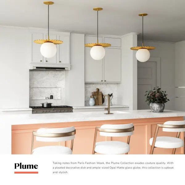 Plume 14-Inch Pendant Light in Matte Black - Image 9