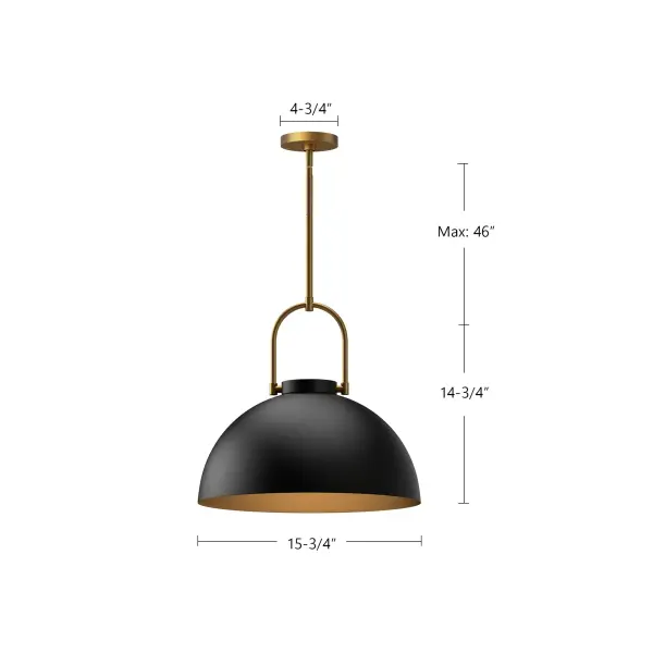 Harper 16-Inch Pendant in Aged Gold - Image 27