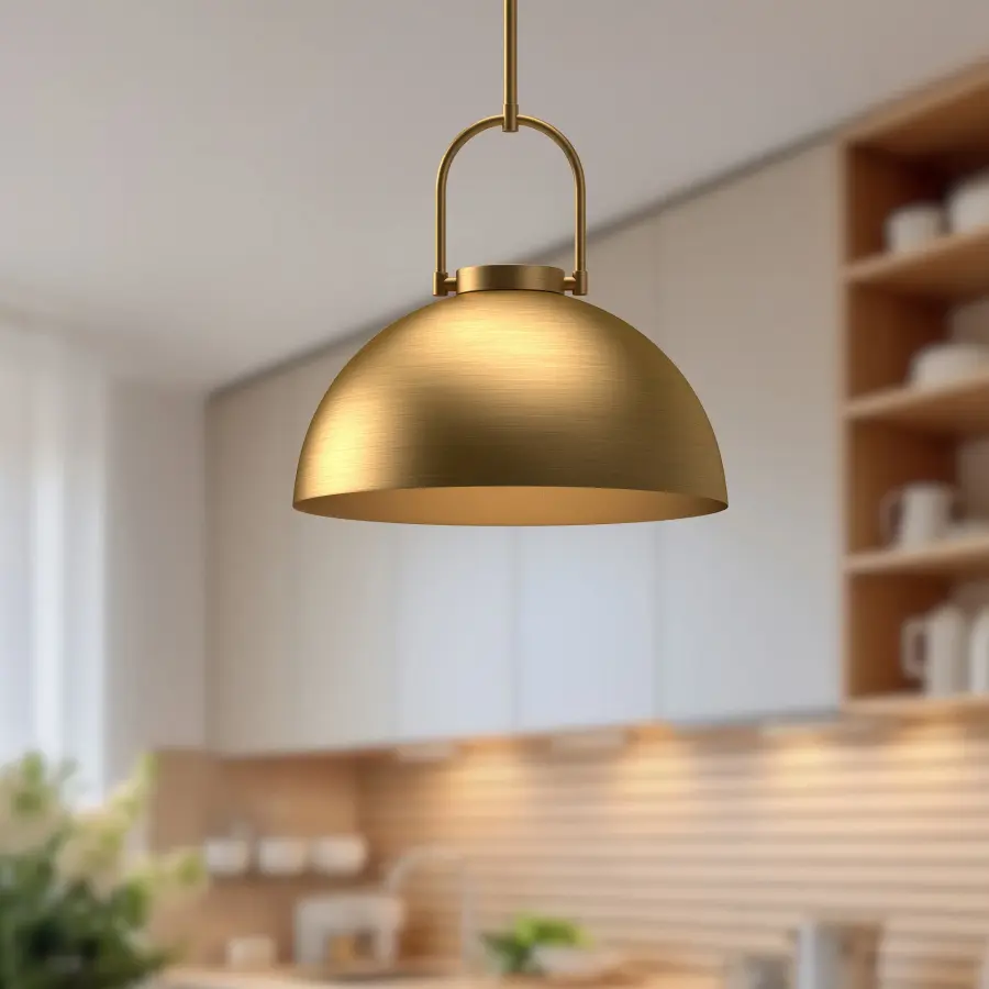 Harper 16-Inch Pendant in Aged Gold - Image 4