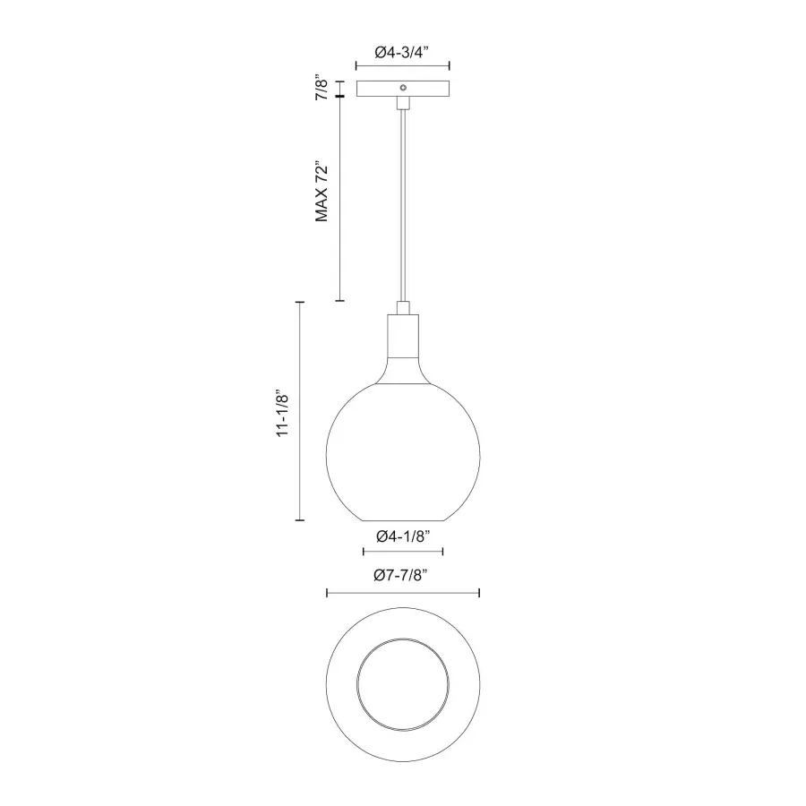 Castilla 8-Inch Pendant in Matte Black with Clear Glass - Image 12
