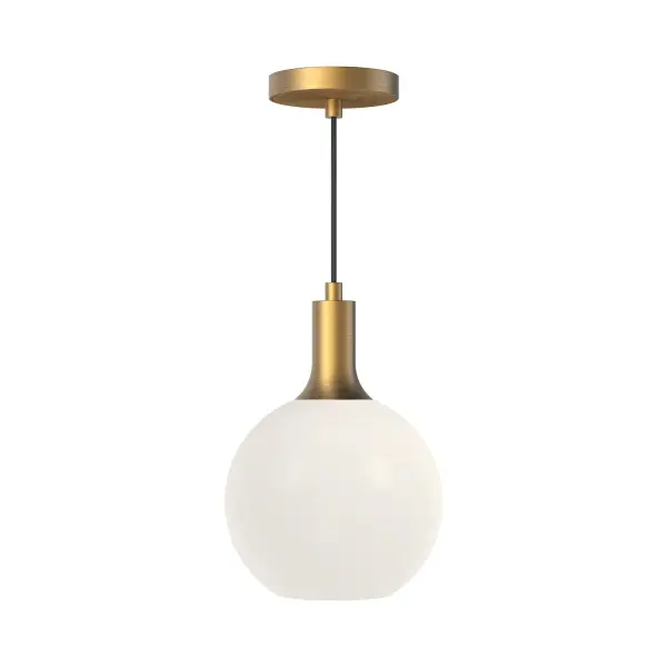 Castilla 8-Inch Pendant in Matte Black with Clear Glass - Image 7