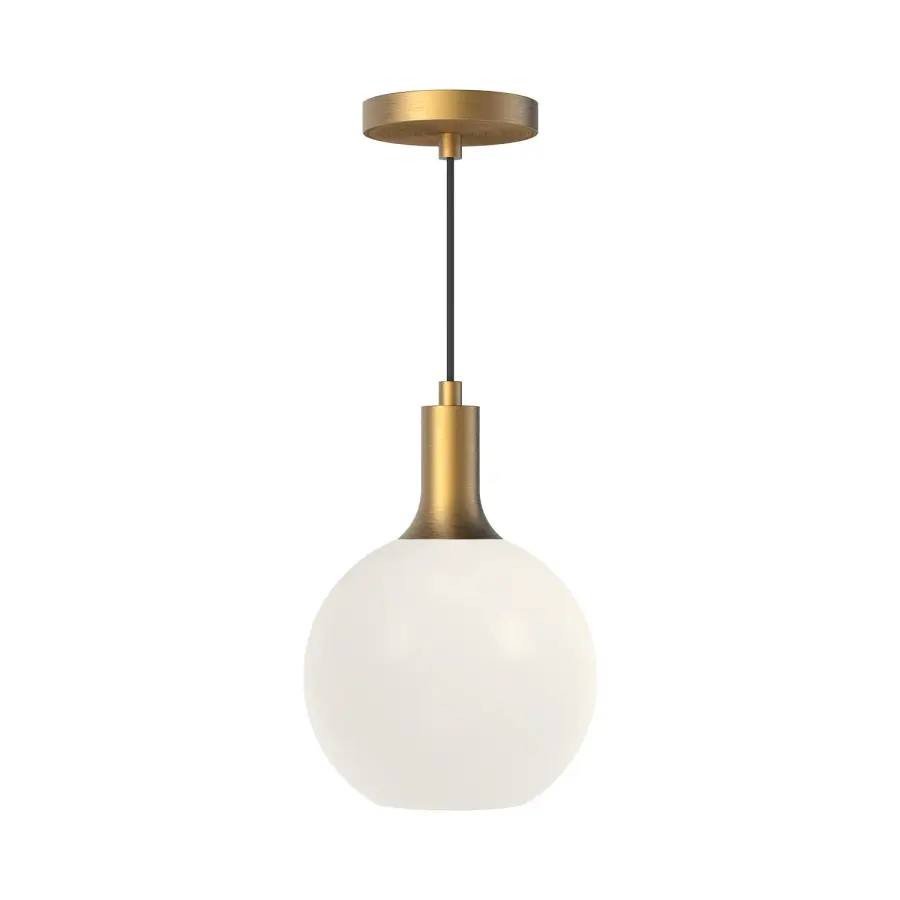 Castilla 8-Inch Pendant in Matte Black with Clear Glass - Image 7