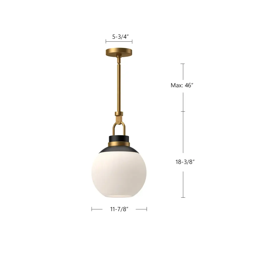 Copperfield 12-Inch Chrome Pendant with Clear Glass - Image 11