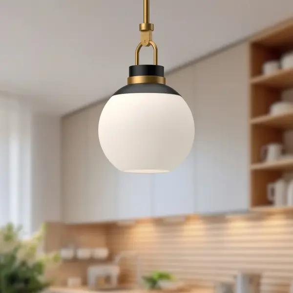 Copperfield 12-Inch Chrome Pendant with Clear Glass - Image 3