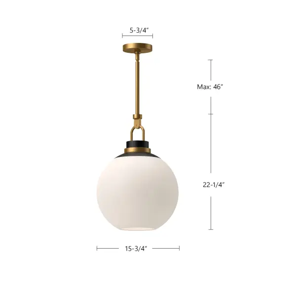 Copperfield 16-Inch Chrome Pendant with Clear Glass - Image 12