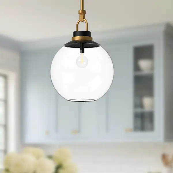 Copperfield 16-Inch Chrome Pendant with Clear Glass - Image 3