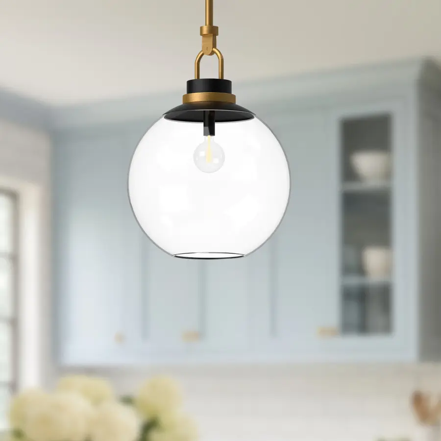 Copperfield 16-Inch Chrome Pendant with Clear Glass - Image 3