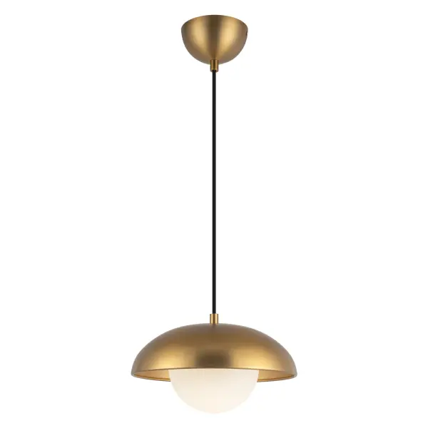 Rubio 11-Inch Pendant in Matte Black with Opal Glass - Image 7