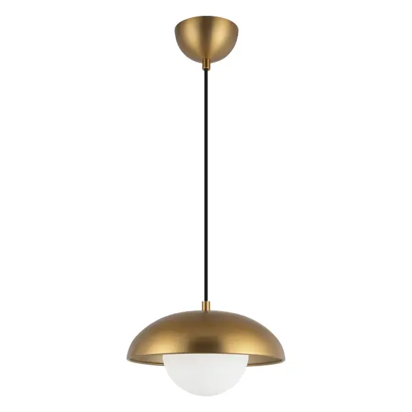 Rubio 11-Inch Pendant in Matte Black with Opal Glass - Image 8