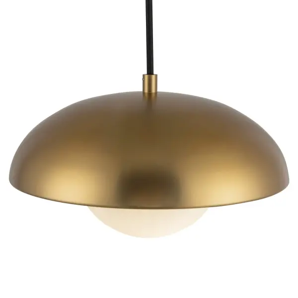 Rubio 11-Inch Pendant in Matte Black with Opal Glass - Image 9