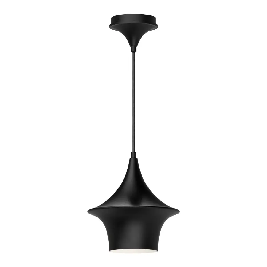 Emiko 9-Inch Pendant Light in Matte Black - Image 1