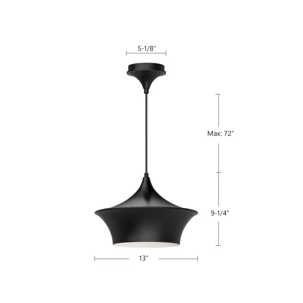 Emiko 13-Inch Pendant in Brushed Gold - Image 7