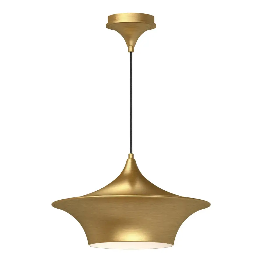 Emiko 16-Inch Pendant in Brushed Gold - Image 1