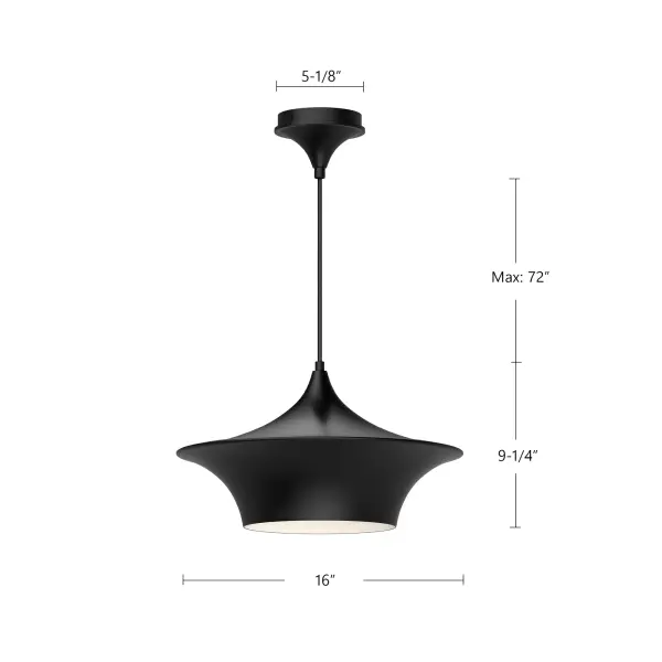 Emiko 16-Inch Pendant in Brushed Gold - Image 7