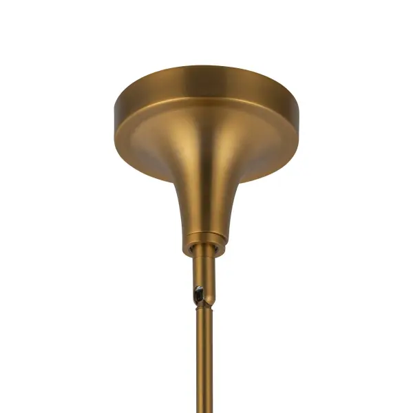 Hazel 10-Inch Pendant in Aged Gold with Clear Glass - Image 14