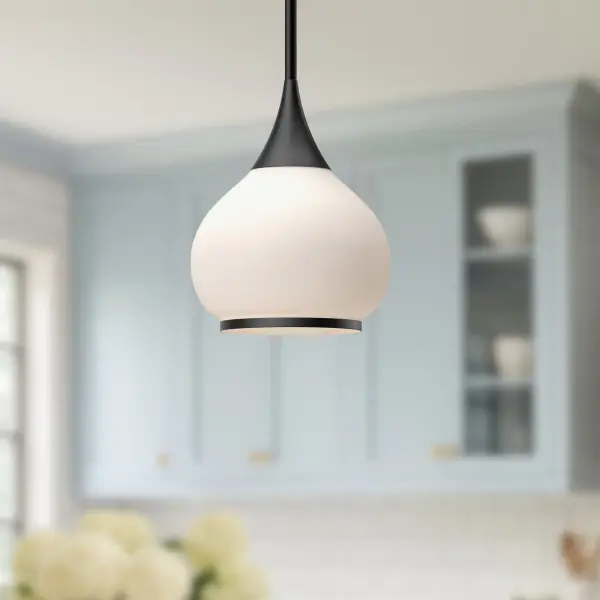 Hazel 10-Inch Pendant in Aged Gold with Clear Glass - Image 18