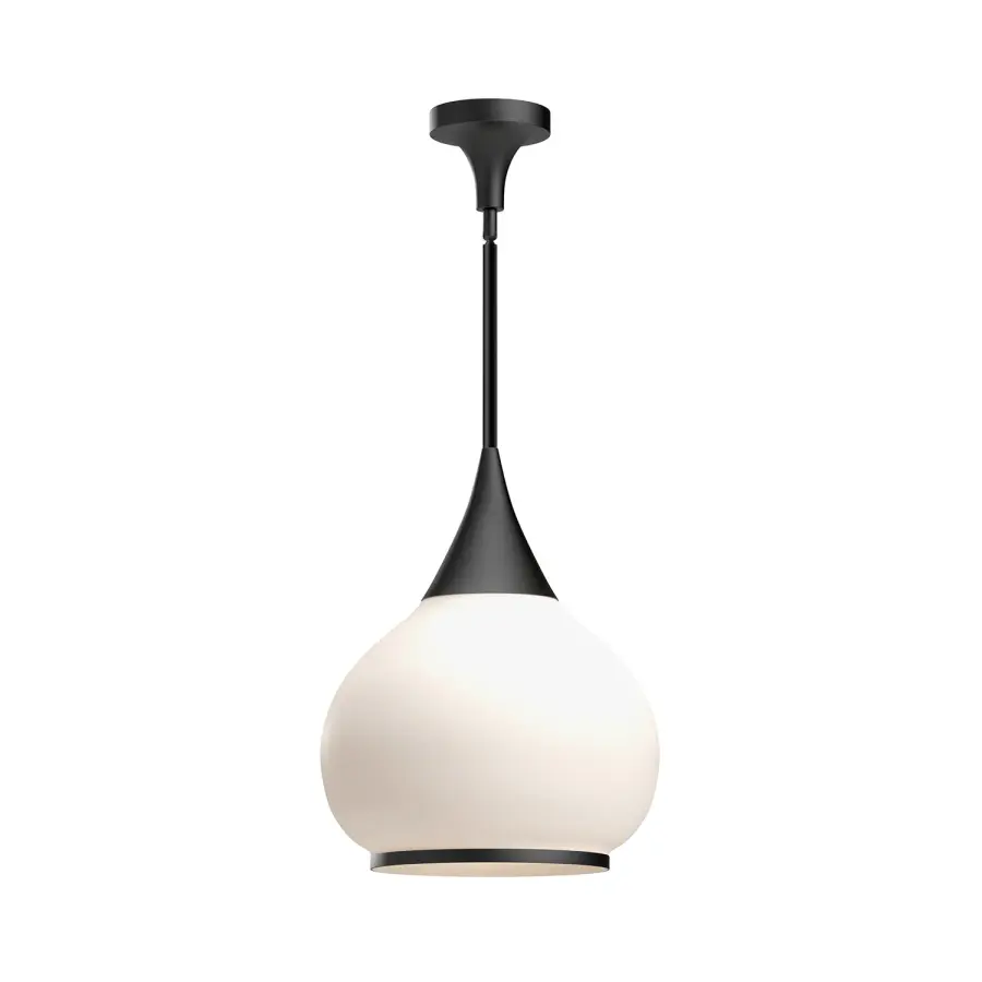 Hazel 14-Inch Pendant in Aged Gold with Clear Glass - Image 3