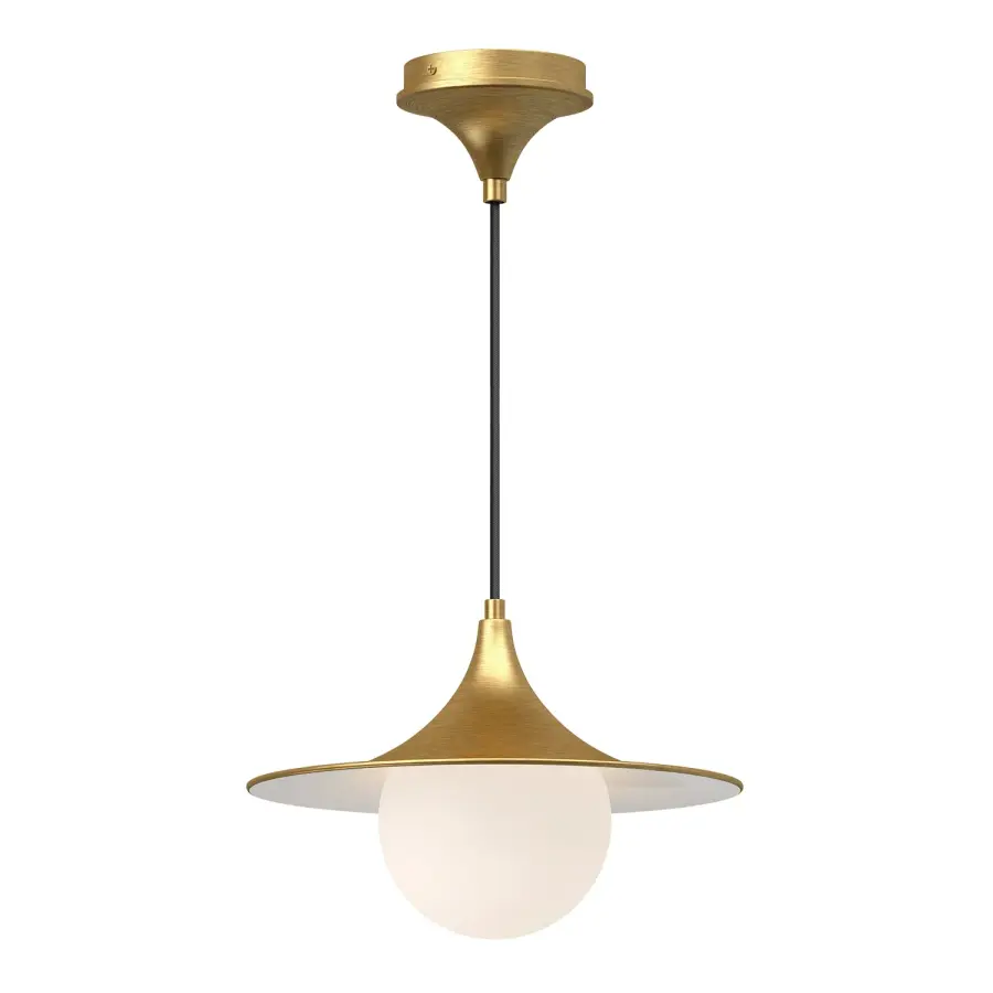 Fuji 12-Inch Pendant Light in Brushed Gold - Image 1
