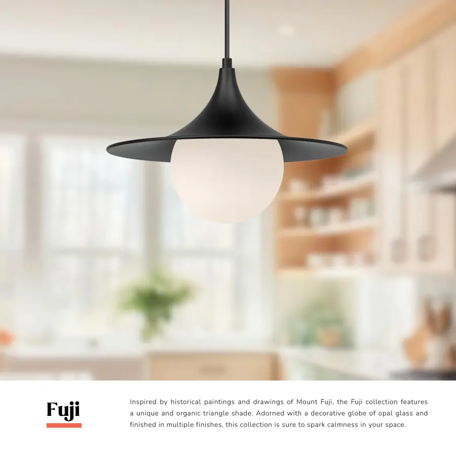 Fuji 12-Inch Pendant Light in Brushed Gold - Image 6