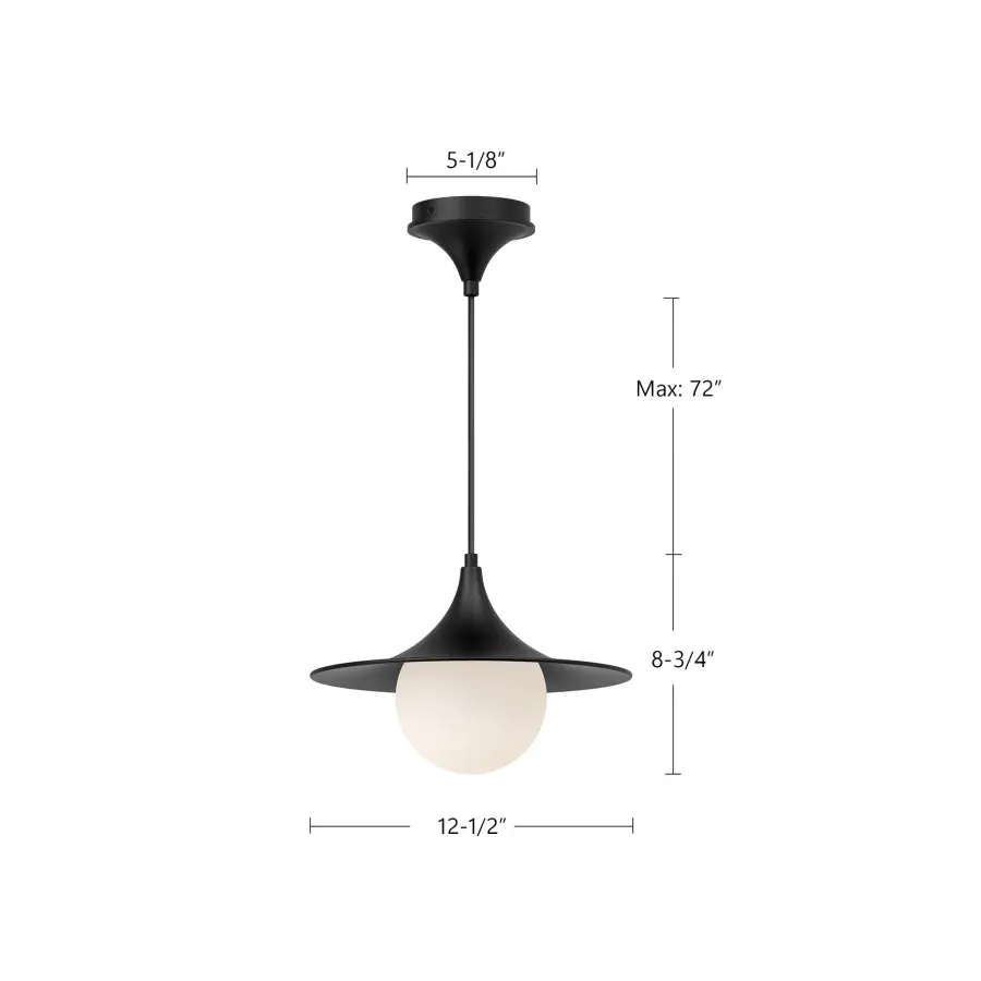 Fuji 12-Inch Pendant Light in Brushed Gold - Image 7