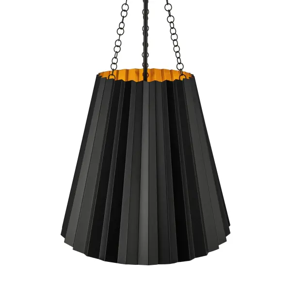 Plisse 16-Inch Pendant in Aged Gold - Image 12