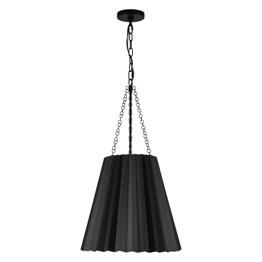 Plisse 16-Inch Pendant in Aged Gold - Image 9