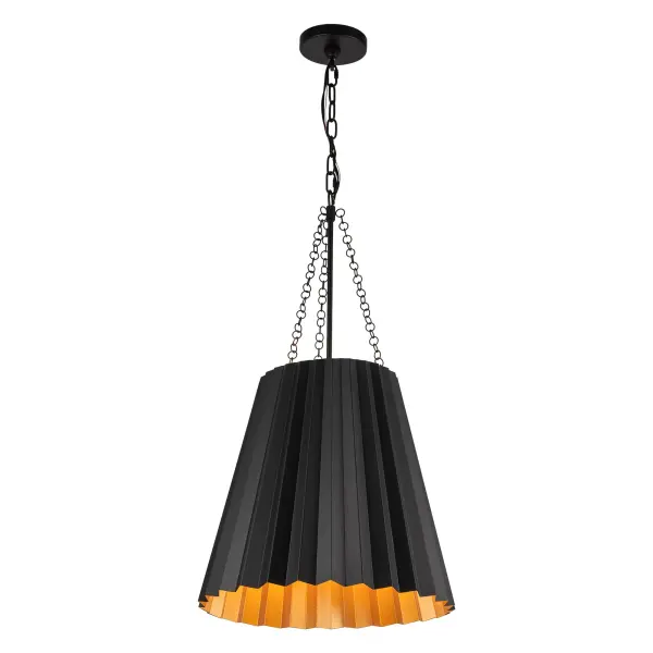 Plisse 16-Inch Pendant in Aged Gold - Image 10