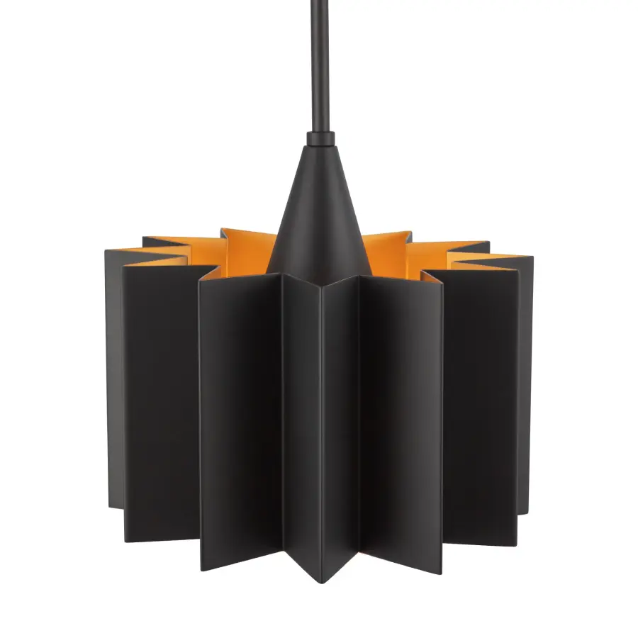 Plisse 12-Inch Pendant in Aged Gold - Image 11