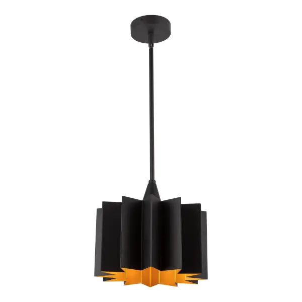 Plisse 12-Inch Pendant in Aged Gold - Image 9
