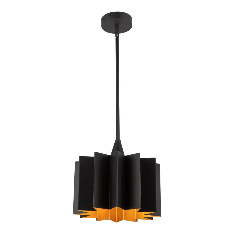 Plisse 12-Inch Pendant in Aged Gold - Image 9