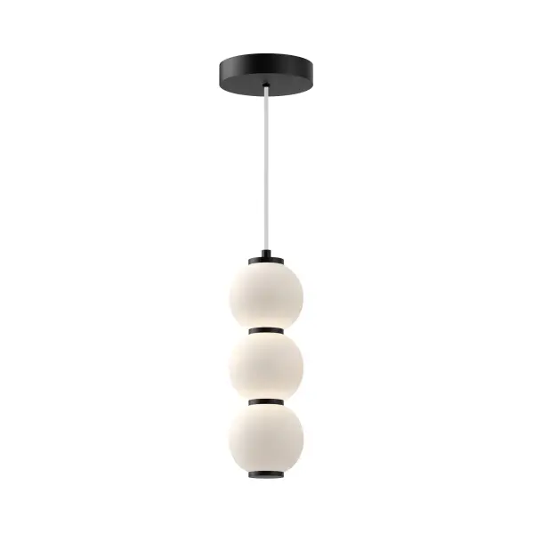 The Bijou pendant brings sophisticated charm with its geometric opal glass shade and aged gold finish. Perfect for creating intimate lighting over kitchen islands, dining nooks, or bedside tables. Integrated LED provides warm, energy-efficient illumination.