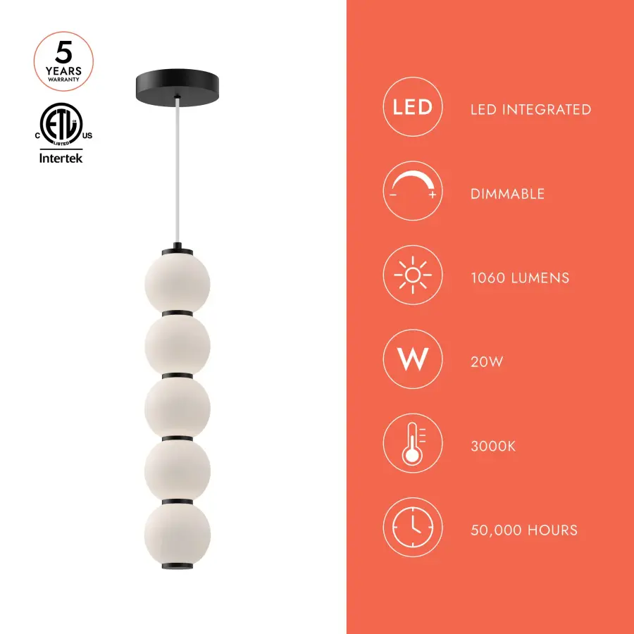 Bijou 5-Inch Pendant Light - Image 22